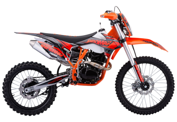 Кроссовый мотоцикл PROMAX INFERNO 380 (4 valves, 6 gears) оранжево-черный pitbikemarket.ru