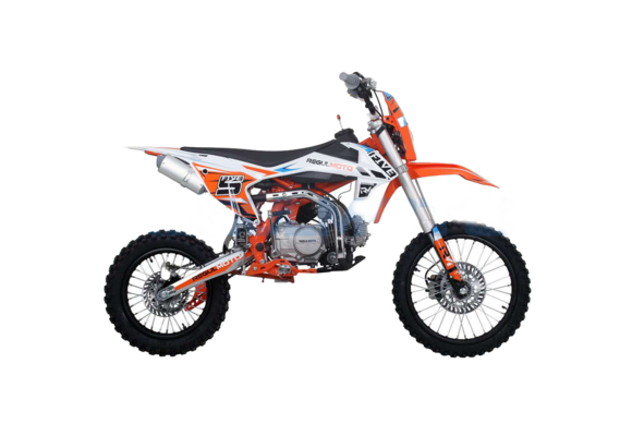 Питбайк Regulmoto FIVE EA (полуавтомат КПП) (Оранжевый/белый) pitbikemarket.ru