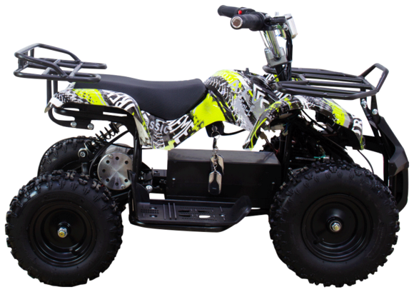 Детский квадроцикл ATV Classic 800w электрический Зеленый (Ананас) pitbikemarket.ru