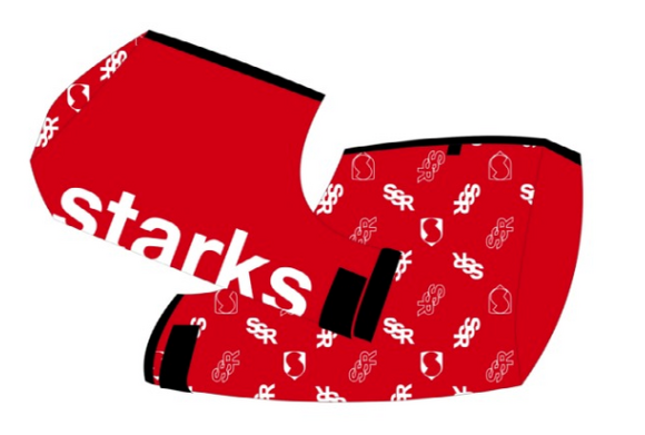 Муфта на руль Starks Warm Cross Красный/Черный (one size) pitbikemarket.ru