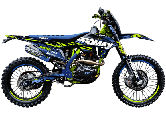 Кроссовый мотоцикл PROMAX RX1 CB300RL (4 Valves, 6 Gears) BLUE-GREEN pitbikemarket.ru