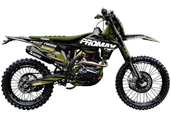 Кроссовый мотоцикл PROMAX RX2 YB300H (LX176FMN) (4 valves, 6 gears) Зеленый pitbikemarket.ru