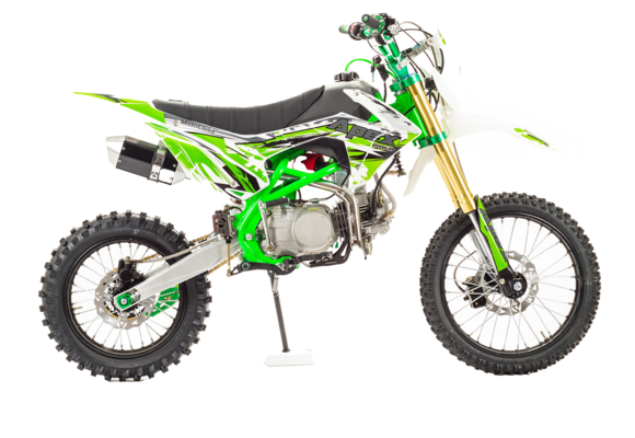 Питбайк  Motoland APEX125 E зеленый pitbikemarket.ru