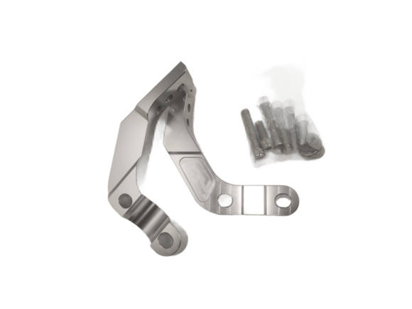 Кронштейны крепления защиты рук (к траверсе) CNC серые pitbikemarket.ru