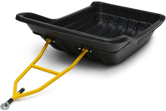 Сани волокуши с обвязкой, отбойником и полозьями Seliger-1600 (1630x900x390) для снегохода, мотобуксировщика, рыбалки, охоты. Ширина дна 630. pitbikemarket.ru