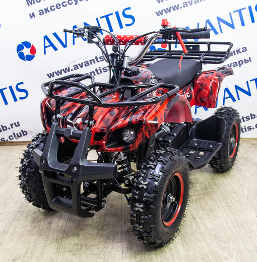 Детский квадроцикл ATV Classic 800w электрический Красн/черн камуфляж pitbikemarket.ru