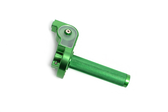 Ручка газа для эндуро мотоцикла и питбайка в сборе алюминиевая CNC зеленая pitbikemarket.ru