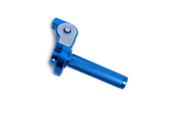 Ручка газа для эндуро мотоцикла и питбайка в сборе алюминиевая CNC синяя pitbikemarket.ru